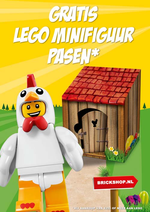 Gratis LEGO minifiguur bij uw bestelling